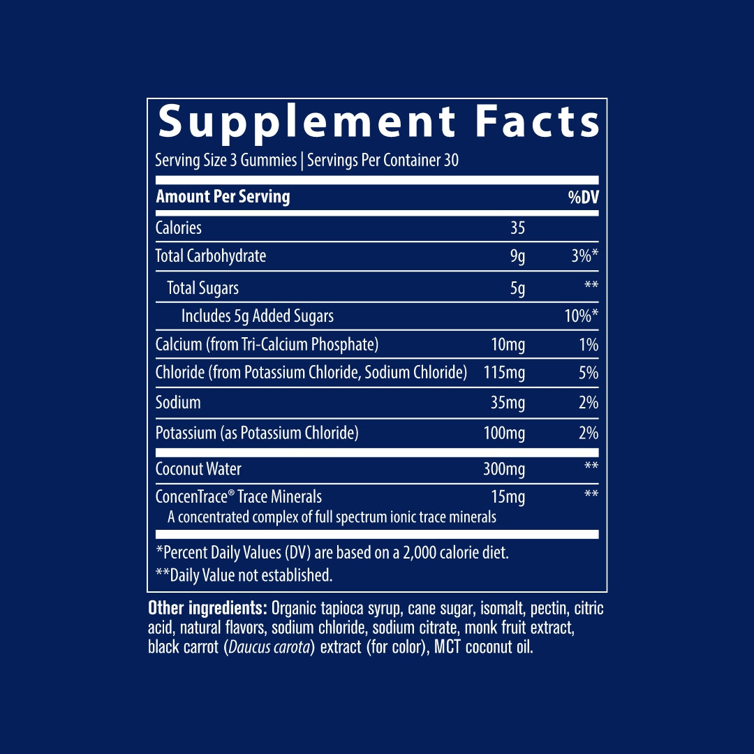 Electrolyte Stamina Gummies Watermelon