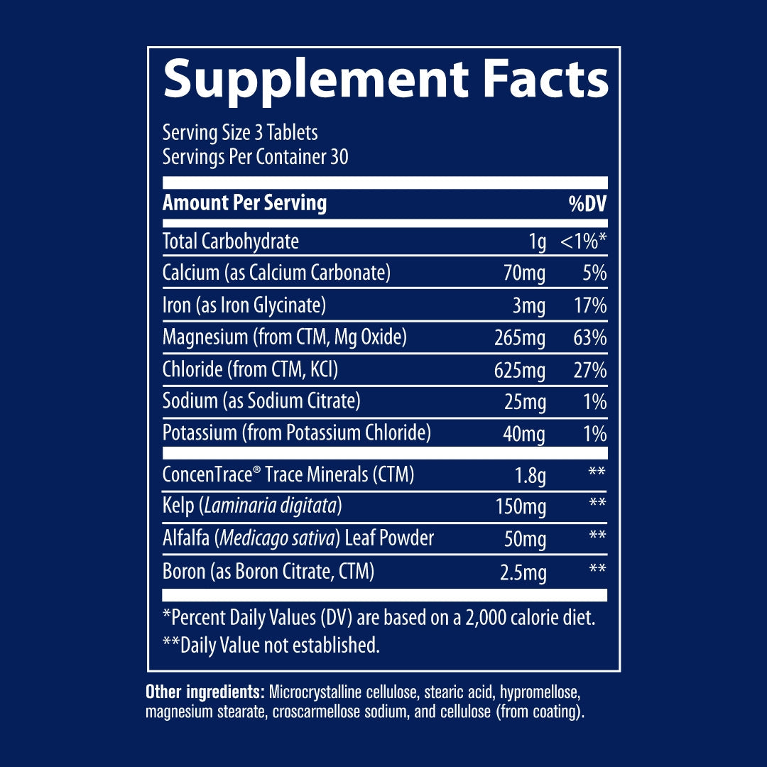 ConcenTrace® Trace Minerals Tablete