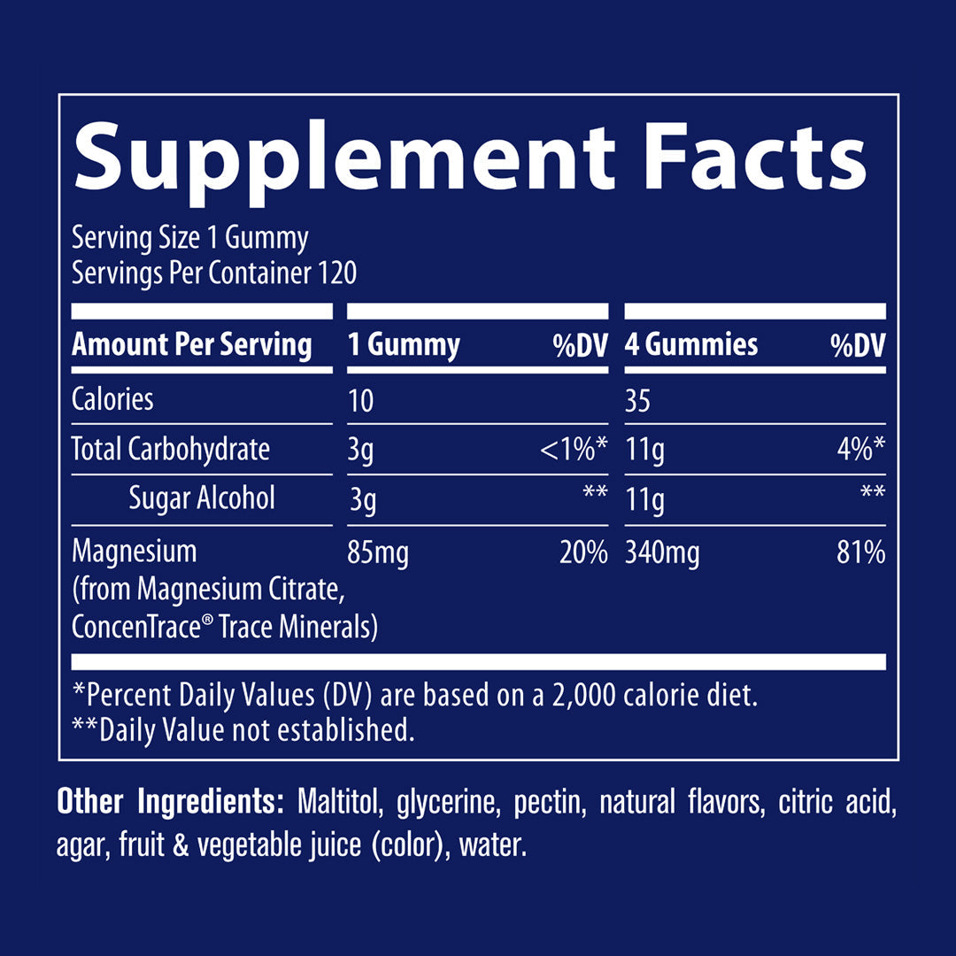 Magneziu Gummies (Fara Zahar) 120 jeleuri