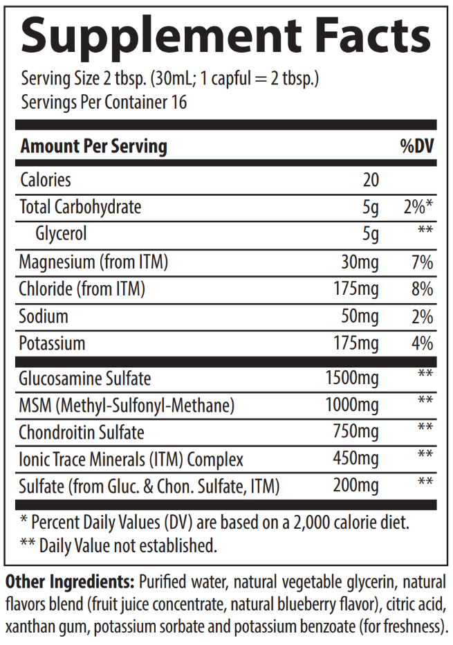 Glucosamine/Chondroitin/MSM Lichid